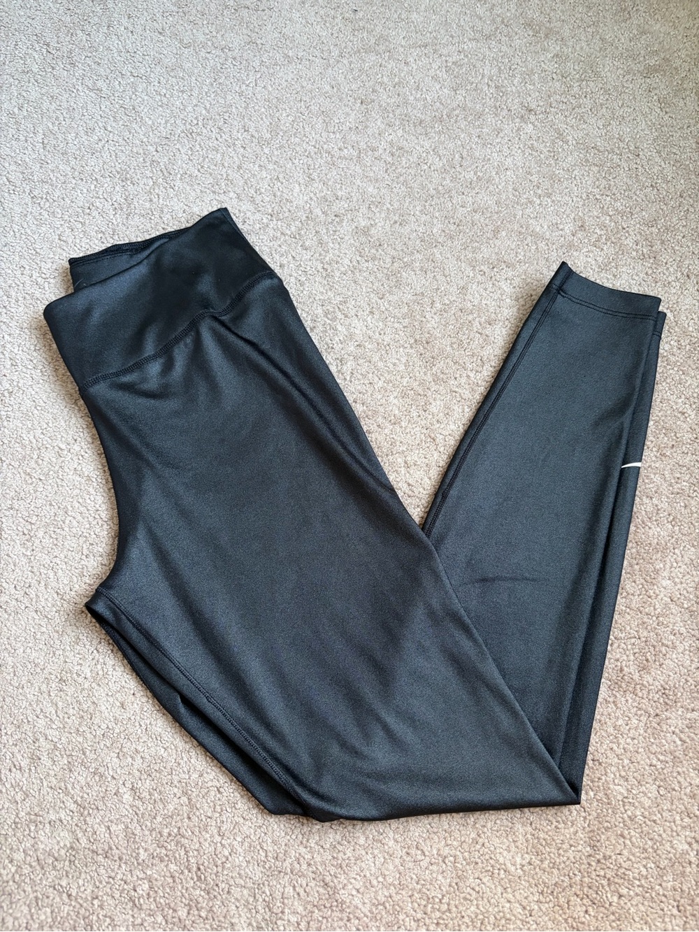 💗 NIKE - Charcoal Shimmery Leggings - Medium Size